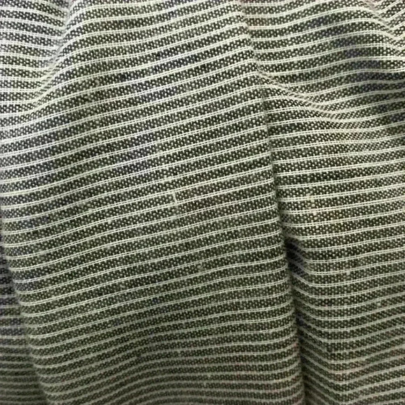 Jerell of Texas Vintage Long Ruffle Sleeve Fit & Flare Dress Black w/ Stripes - Picture 8 of 9